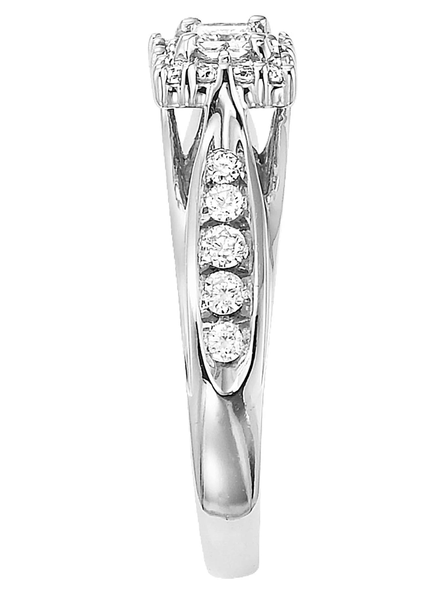 1/2 Carat T.W. Princess-Cut Diamond "Melody" Women'S Engagement Ring in 10K White Gold by